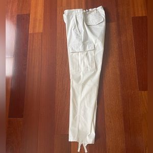 White Cargo Trouser